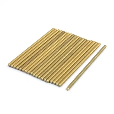 Image of Sourcingmap RC Helicopter 50mm x 2mm Brass Ground Shaft Round Rod 20Pcs