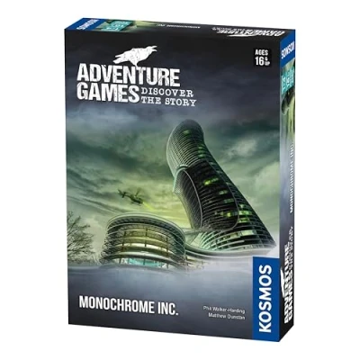 Image of Thames &amp; Kosmos Adventure Games: Monochrome Inc., Cooperative Card Games For Adults and Teens, Board Game Night, 1 to 4 Players, Age 16+
