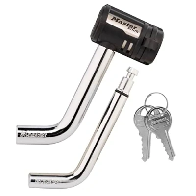 Image of Master Lock 2866DAT 1/2 in. and 5/8 Swivel Head Receiver for Class I IV, 1 Pack, Black