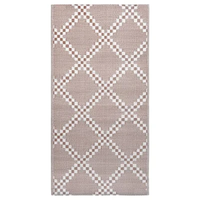 Image of vidaXL Outdoor Carpet ARAKIL Brown 160x230 cm PP