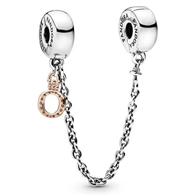 Image of Pandora Dangling Crown O Safety Chain Charm 788313 05