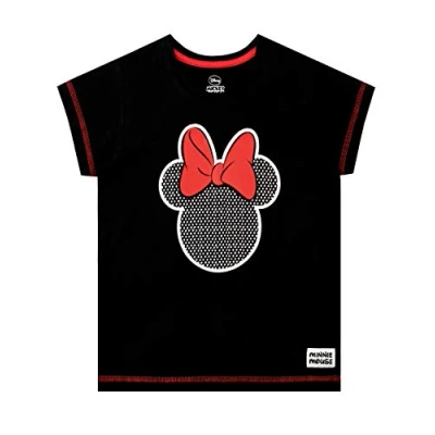 Image of Disney Girls T Shirt Minnie Mouse Black 3 4 Years