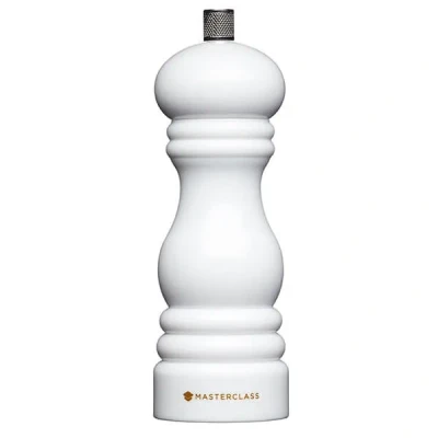 Image of MasterClass White 17cm Salt or Pepper Mill