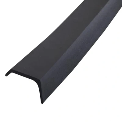 Image of M D Building Products 3749 Garage Door Bottom Rubber, 16 Feet, Black