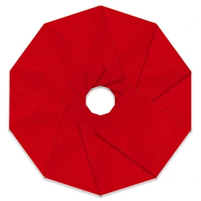 Image of Trimits Craft Felt, 10 Pack, Oriental Red,23 x 30cm