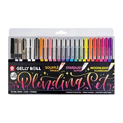 Image of Sakura Gelly Roll Set Frau Hölle 24 Colours (POXPGBMOO24)