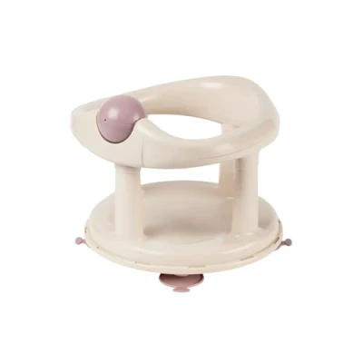 Image of Bebeconfort Swivel Bath Seat, 6 12 Months, Max. 10 kg, Child Support Baby Non Slip Chair, Ergonomical, Suction Cups, Color Beige