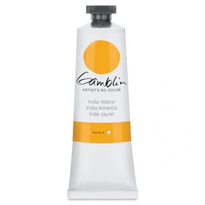 Image of Gamblin Artist Oil, 37ml Tube, Indian Yellow (1350)