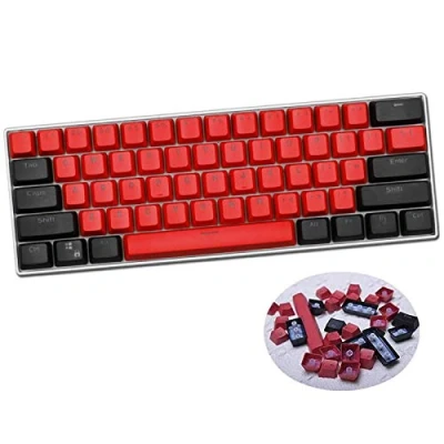 Image of Sunzit Keycaps, 61 Keycaps PBT Keycap Backlight Two Color Mechanical Keyboard OEM Profile for GH60/RK61/ALT61 /Annie/Keyboard Poker MX Switches Keys (KEYBOARD is NOT SELL)