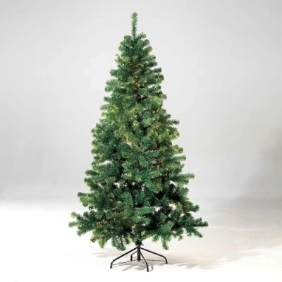 Image of ASAB Artificial Christmas Tree With Metal Stand Realistic Bushy Xmas Branches Freestanding Natural Look (Green, 6ft)
