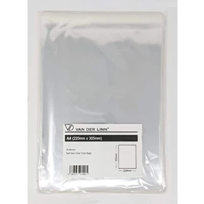 Image of A4 Cello Card Bags, VDL Self Seal Cellophane Display Envelopes for Cards and Prints (25)
