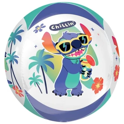 Image of Amscan Anagram 4700501 Disney Lilo and Stitch Orbz Foil Balloon 16&quot;