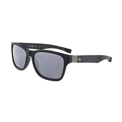Image of Lacoste Square Unisex Satin Black Grey Blue L737S One Size