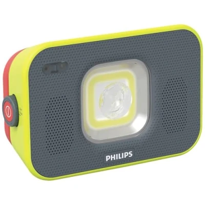 Image of PHILIPS LED Work Light Xperion 6000 Flood Audio, Rechargeable floodlight with zoomable and dimmable Light, Bluetooth Speaker, 1000lm, Motion Detection, Power Bank Function