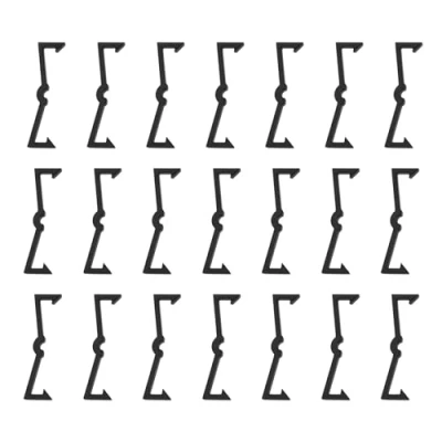 Image of 100pcs Hook Fastening Buckle Plastic pegboard Heavy Duty Locks Fixer Peg Board Accessories Organize for 1/4 Inch and 1/8 Pegboards