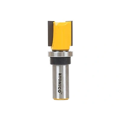 Image of Yonico 14131 Flush Trim Template Router Bit, Diameter: 3/4&quot;, Cutting Height: 3/4&quot; 1/2&quot; Shank