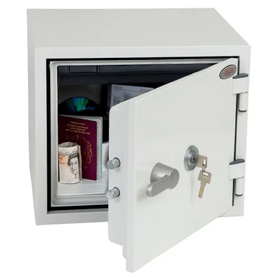Image of Phoenix Safe Company FS1281K Titan Fire &amp; Security Key Locking Twin Bolts White Paint Finish 19 Litre Capacity 28kg