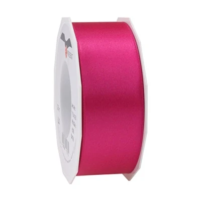 Image of Präsent Satin Ribbon Magenta 40 mm width, 25 m length
