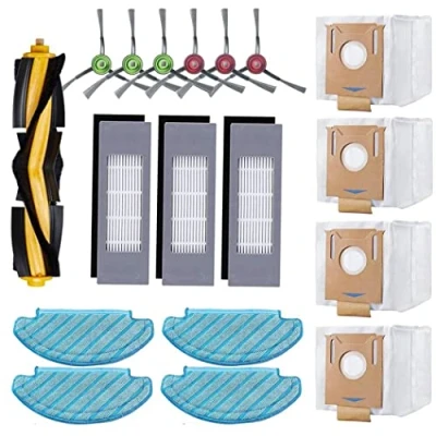 Image of 18 Pack Replacement Accessories Parts Kit for ECOVACS DEEBOT OZMO T8 / AIVI MAX N8 Pro Pro+ Plus Vacuum Cleaner, Fit Yeedi Vac/Yeedi Vac Max/Yeedi Station Robot