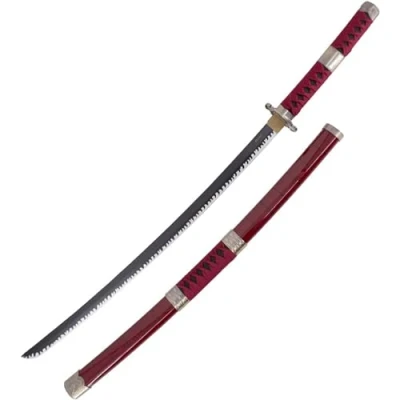 Image of Next Level Roronoa Zoro Sandai Kitetsu V.2 Cosplay Sword Bamboo Wooden Blade Anime Samurai Prop 103.5 cm