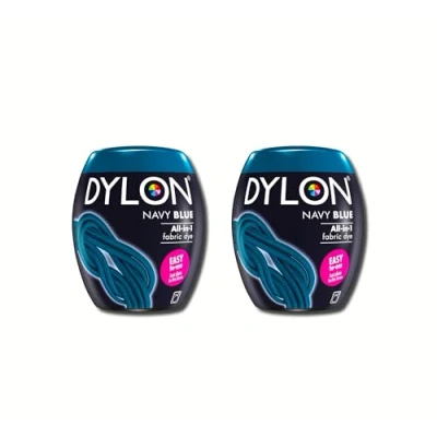 Image of Dylon Machine Dye, Powder, Navy Blue POD 2 Packs