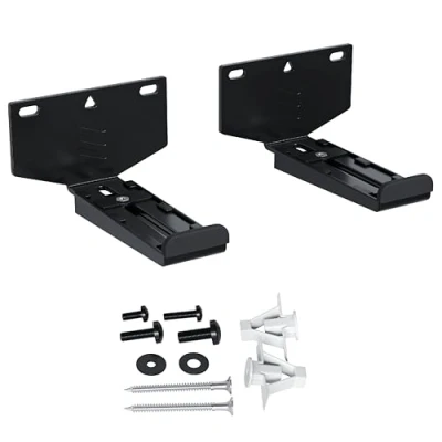 Image of ECHOGEAR Soundbar Wall Mount Bracket Works with All Soundbars Including Samsung, Vizio, LG, &amp; More Depth Adjustable for Dolby Atmos