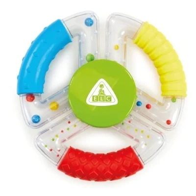 Image of Early Learning Centre Sensory Shakers Rattle for Babies from 6 to 24 Months Ring Toys Soft Play Newborn Baby Teething Toy Teether Rainmaker High Chair