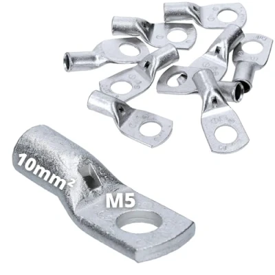 Image of Cembre A2 M5 10 Tubular Cable Lug mm² Uninsulated Copper Tin plated