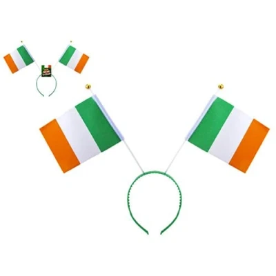 Image of Ditzy Doll IRELAND ALICE BAND FLAGS St Patricks Day Irish Headband Kids Adults Party