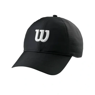 Image of Wilson Men&#039;s Ultralight Tennis Cap, Black, One Size
