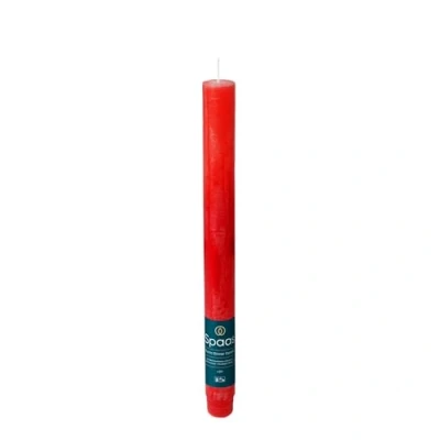 Image of Spaas Rustic Dinner Candle 8h, red, 2,1x2,1x25