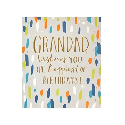 Image of Grandad Birthday Card for Him Contemporary Design