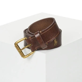 Image of Polo Ralph Lauren Casual Tumbled Belt, Men&#039;s, Size: 40, Brown