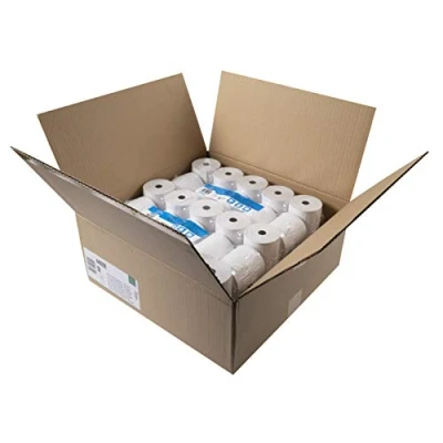 Image of Exacompta Ref 44829E Single Ply Thermal Cash Machine Rolls (Pack of 50 Rolls) 80mm Width x 80m Length, Suitable for Shops, Kiosks, Cafés, Restaurants, Card Payments