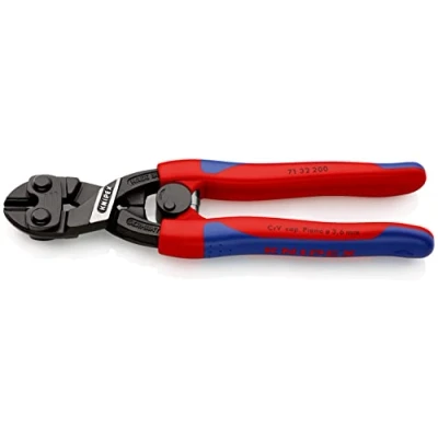 Image of Knipex Pliers for Electrical Installation chrome plated, insulated, VDE tested with integrated tether attachment point a tool 200 mm (self service card/blister) 13 96 T BK