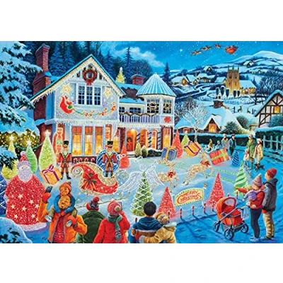Image of Ravensburger Christmas House Special Edition 1000 Piece Jigsaw Puzzles for Adults &amp; Kids Age 12 Years Up