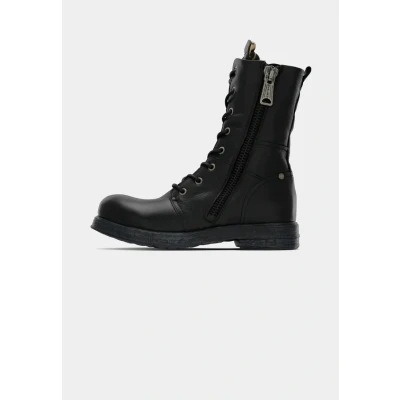 Image of Replay EVY Cowboy/biker ankle boot, Women&#039;s, Size: 3, Black Leather