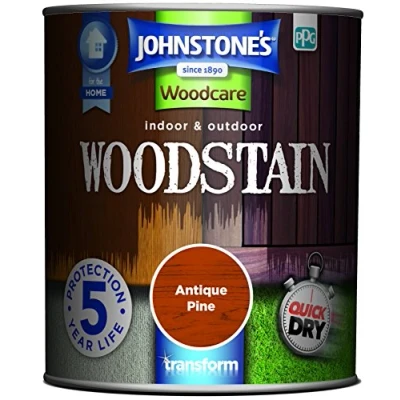 Image of Johnstone&#039;s Woodcare Indoor and Outdoor Woodstain Antique Pine 750ml