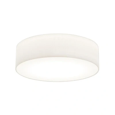 Image of Cambria 480 White Fabric Ceiling Light Astro