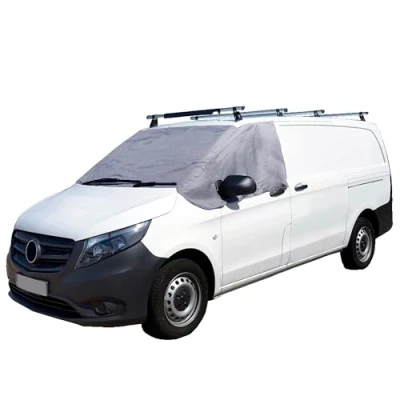 Image of UK Custom Covers SW372GREY Luxury Front Windscreen Wrap Cover Grey To Fit Mercedes Vito 2014 Onwards