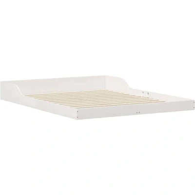 Image of vidaXL White 160 x 210 cm Solid pine wood