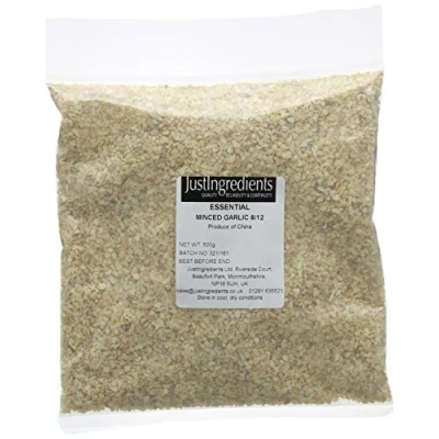 Image of JustIngredients Essentials Minced Garlic, 500 g Pack of 2