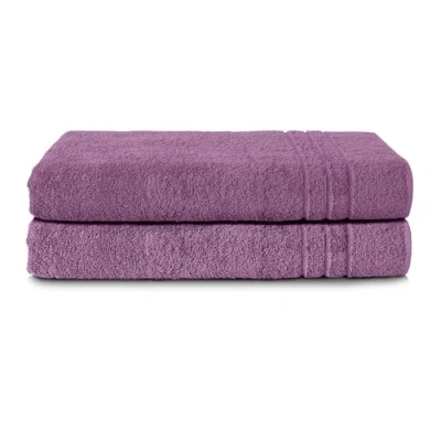 Image of Komfortec Bath Towels, 100% Cotton, Quick Dry, 70x200, Purple