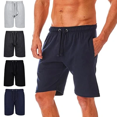 Image of Iron Mountain Mens Reclaimed Yarn Eco Friendly Anti Pil Flexible Comfortable Fleece Short, Navy, Large