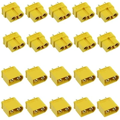 Image of 10 Pairs Male + Female XT60U Compact Gold Plated Connector 30A Amass RC Battery (10 and Female)