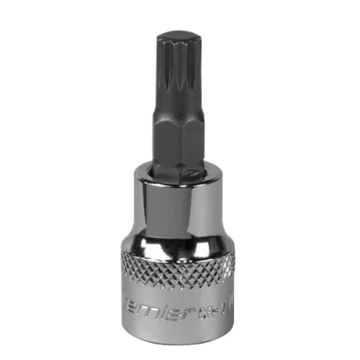 Image of Sealey Premier Spline Socket Bit M8 3/8&quot;Sq Drive