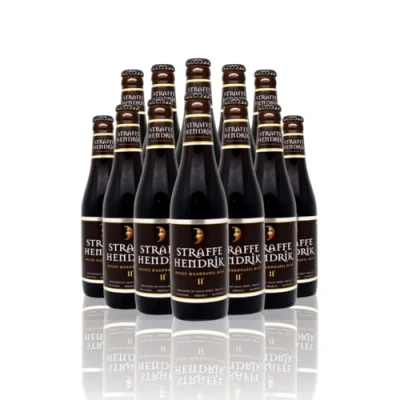 Image of Straffe Hendrik &quot;Abbey Quadrupel&quot; Belgian Quadrupel 330ml Bottles 11.00% ABV (12 Pack)