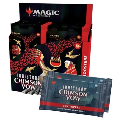 Image of Magic The Gathering C90650000 Box Innistrad Crimson Vow Collector Booster Display of 12 Packs, Multicoloured