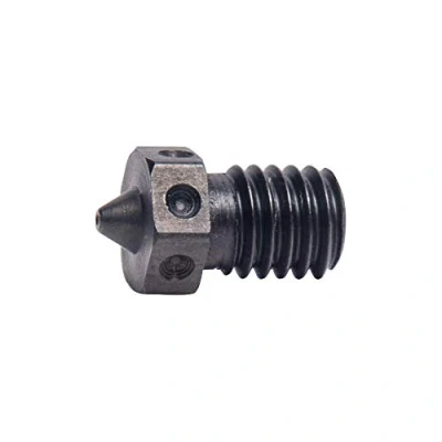 Image of 1piece Hardened Steel Nozzle M6 0.4mm For 1.75mm V6 Hotend Prusa Printing PEI PEEK or Carbon Fiber Filament use (1x