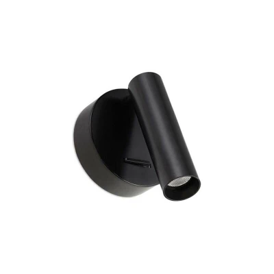 Image of Stylus LED Wall Reading Light Black 500lm 3000K